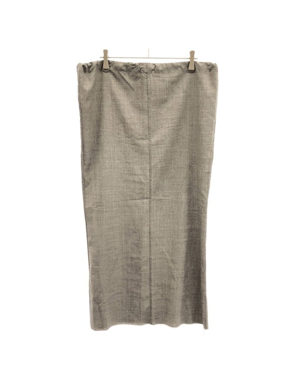 Loro Piana Gabriela Coll Garments 209 Wool Skirt Gray